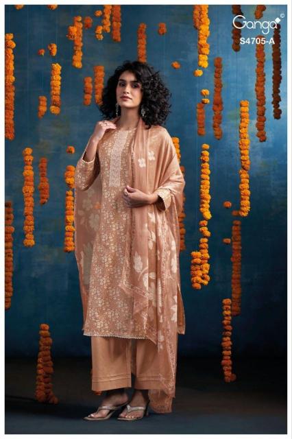 Ganga athena 4705 dress material wholesale market in jaipur
